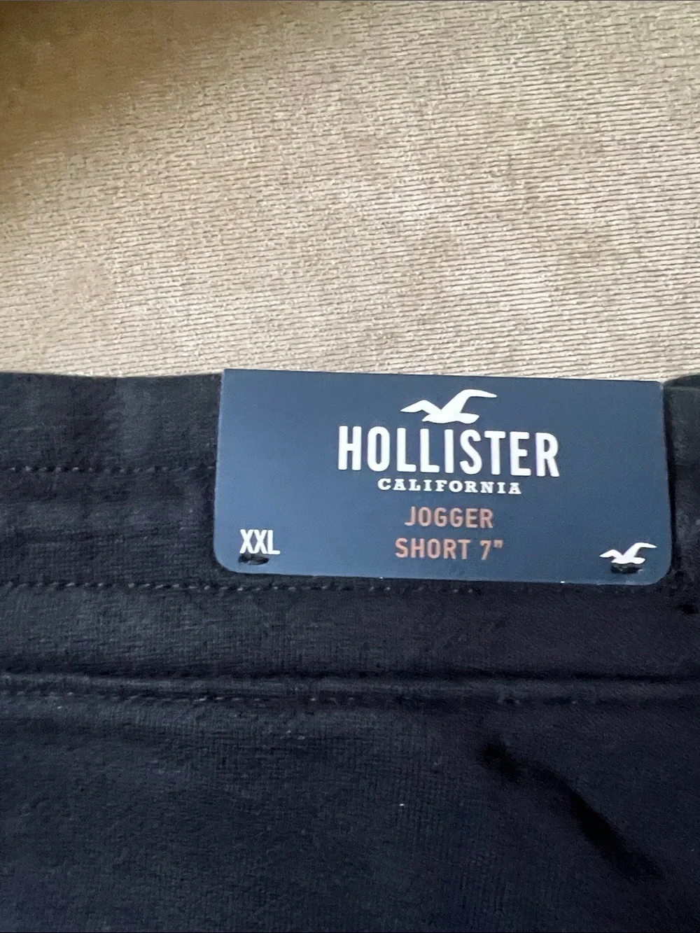 NWT Hollister Black Miami Heat Graphic Athletic Jogger Shorts XXL